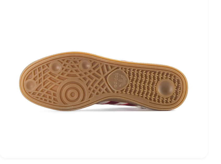 Adidas Handball Spezial Sneakers - Cream & Burgundy with Gum Sole