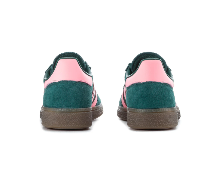 Adidas Handball Spezial Sneakers - Dark Green & Pink with Gum Sole