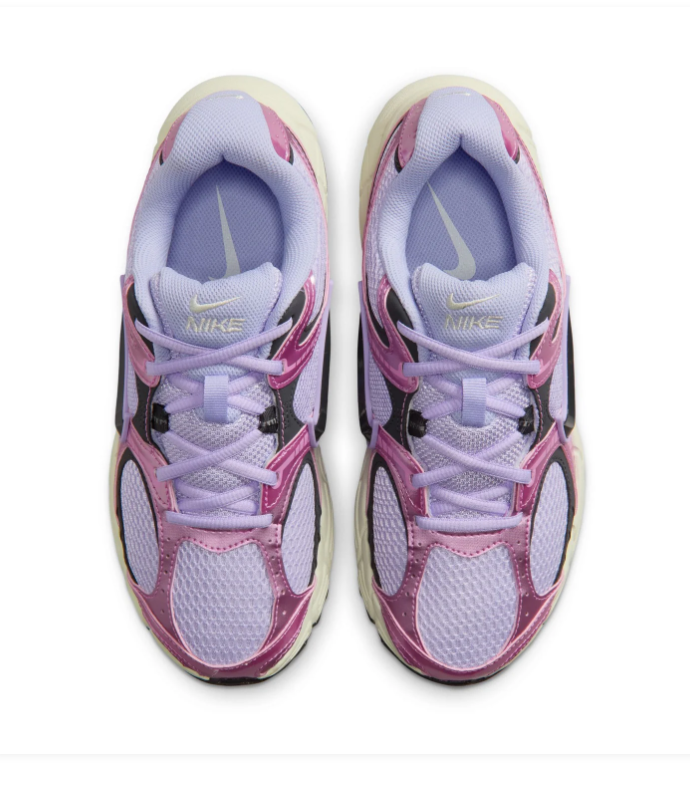 Nike Sneakers – Lavender & Metallic Pink with Black Accents