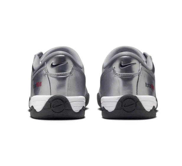 Nike Total 90 Sneakers – Metallic Silver, Black & Red