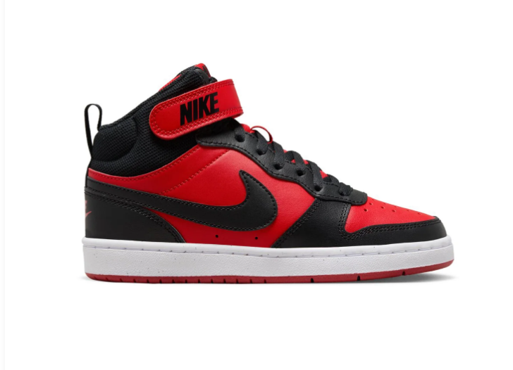 Nike High-Top Sneakers – Red & Black with Ankle Strap