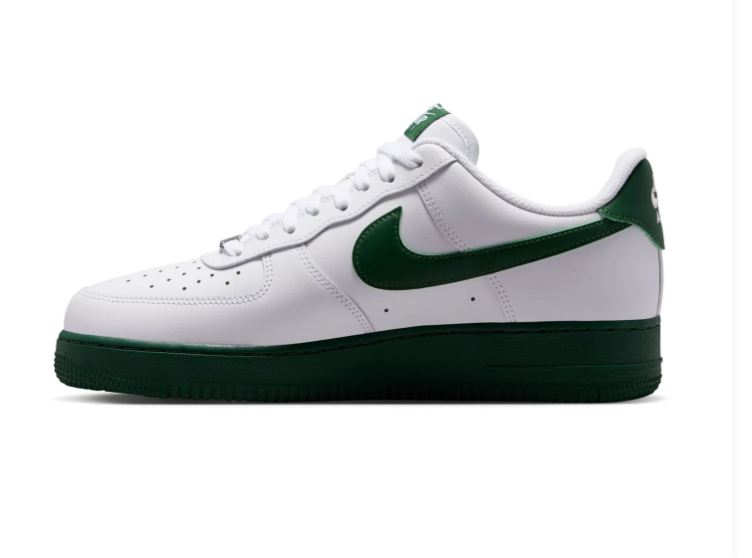 Nike Air Force 1 Low Sneakers – White & Dark Green