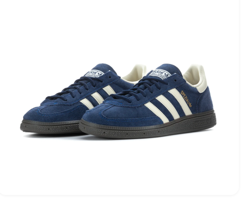 Adidas Handball Spezial Sneakers - Navy & Cream with Dark Gray Sole