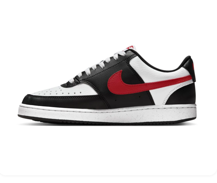 Nike Court Vision Sneakers – Black, White & Red