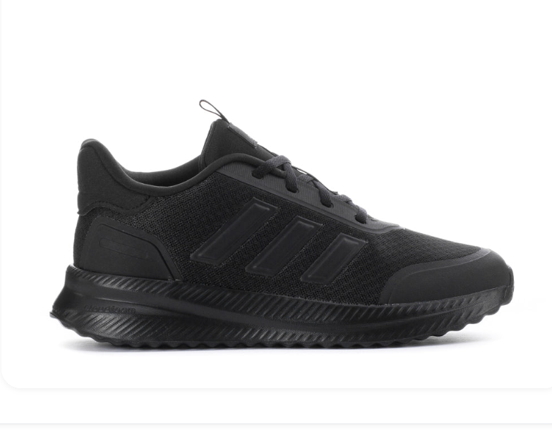 Adidas Sneakers – All Black with Mesh Panels and Textured Sole