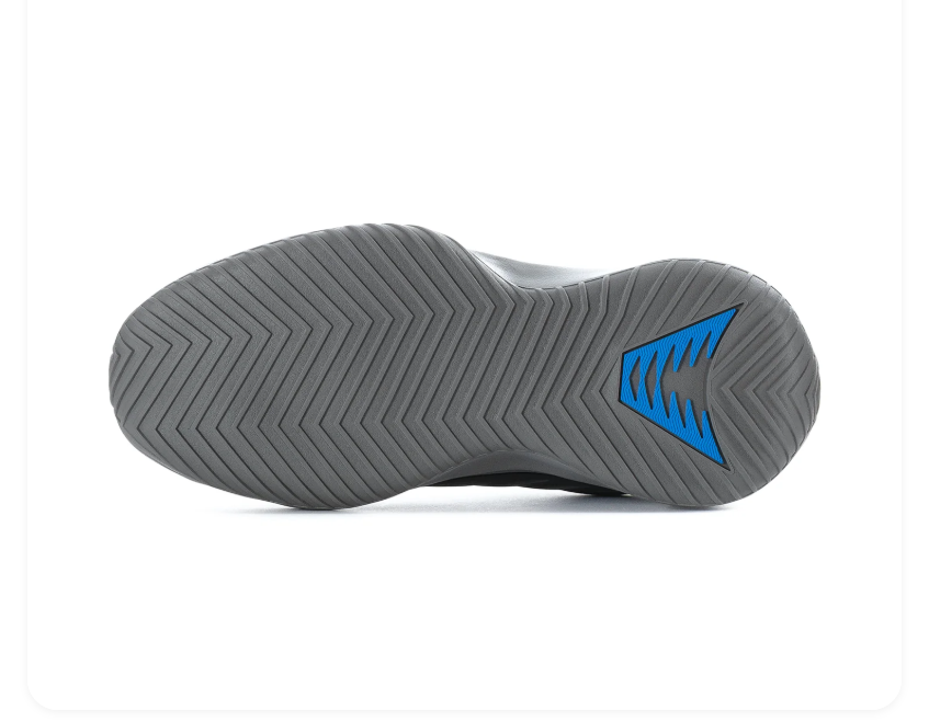 Adidas Low-Top Athletic Sneakers - Black & Gray with Blue Accents