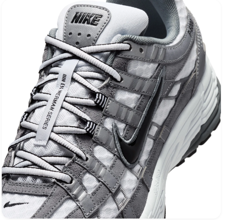 Nike P-6000 Sneakers – Grey, White & Black