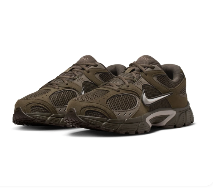 Nike Sneakers – Dark Olive & Grey with Mesh Panels