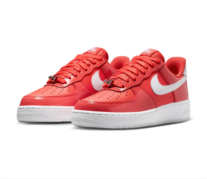 Nike Air Force 1 Sneakers – Red & White