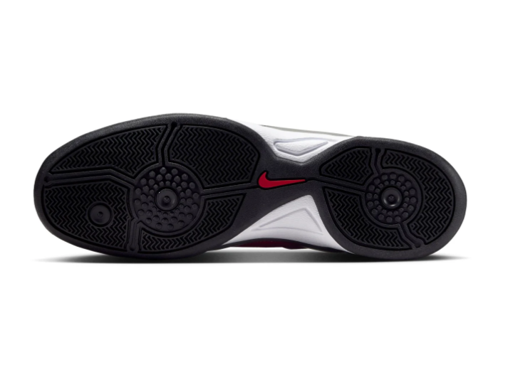 Nike Total 90 Sneakers – Metallic Silver, Black & Red