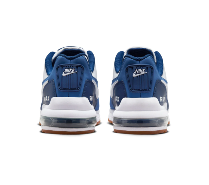 Nike Air Max Sneakers – White & Blue with Gum-Colored Sole
