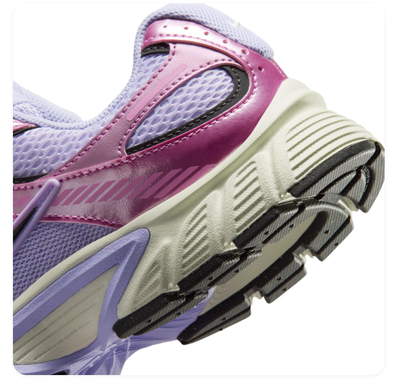 Nike Sneakers – Lavender & Metallic Pink with Black Accents