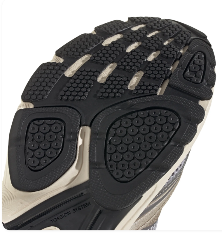 Adidas Retro Mesh Sneakers - Gray & Metallic Taupe with Cream Sole