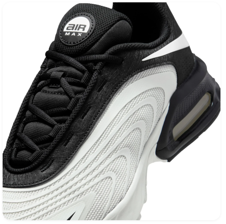 Nike Air Max Sneakers – White, Black & Grey