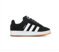 Adidas Campus Sneakers – Black & White with Gum-Colored Sole
