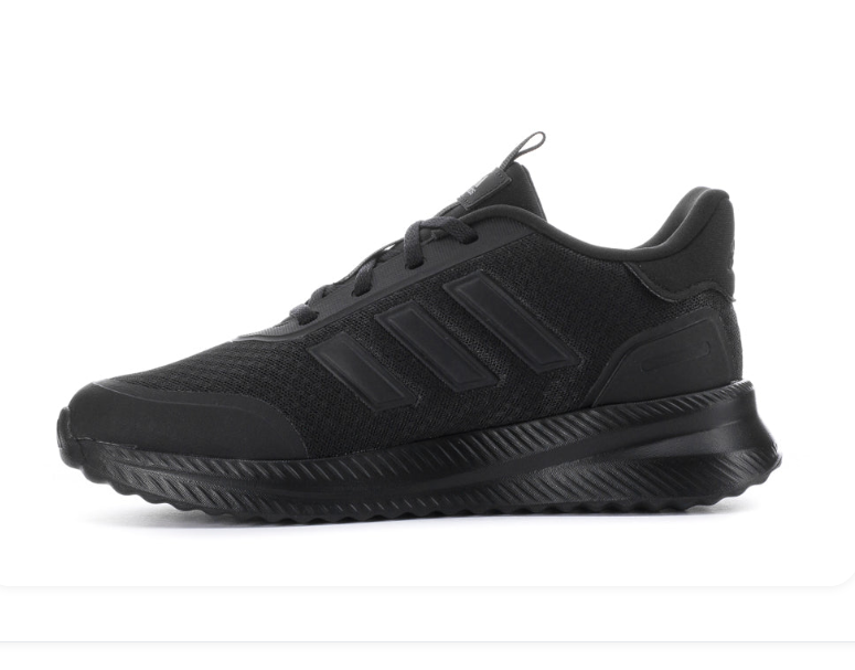 Adidas Sneakers – All Black with Mesh Panels and Textured Sole