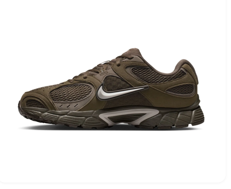 Nike Sneakers – Dark Olive & Grey with Mesh Panels