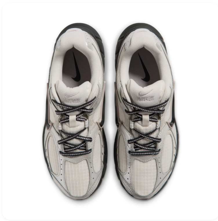 Nike Sneakers – Cream & Silver Grey with Black Accents