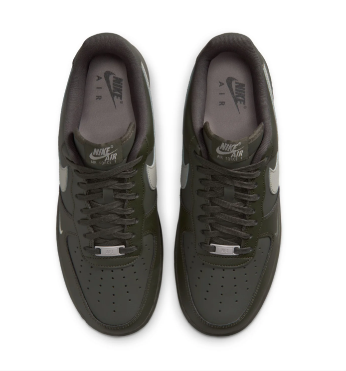 Nike Air Force 1 Low Sneakers – Dark Olive & Light Grey