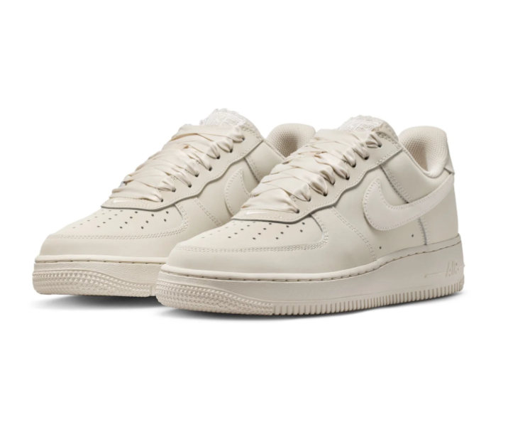 Nike Air Force 1 Low Sneakers – Cream with Ribbon Laces