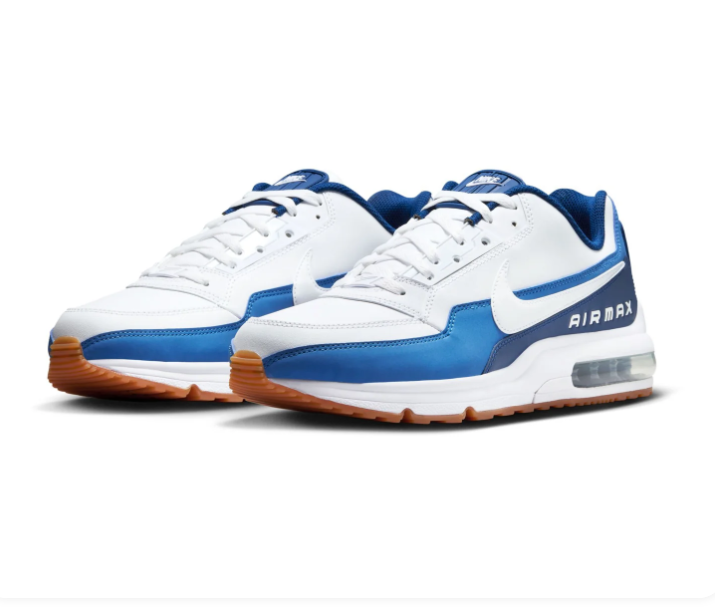 Nike Air Max Sneakers – White & Blue with Gum-Colored Sole