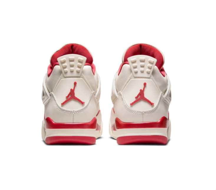 Air Jordan 4 Sneakers - Cream & Red