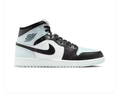 Air Jordan 1 Mid Sneakers - Ice Blue, Black & White