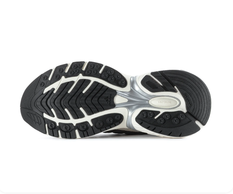Adidas Adistar Chunky Sneakers - White & Gray with Black Stripes