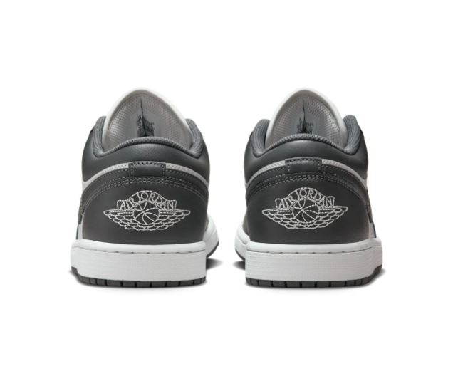 Air Jordan 1 Low Sneakers - Charcoal Gray & White