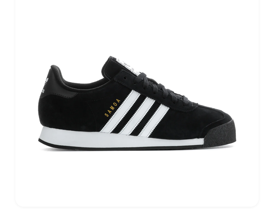 Adidas Samoa Low-Top Sneakers - Black & White