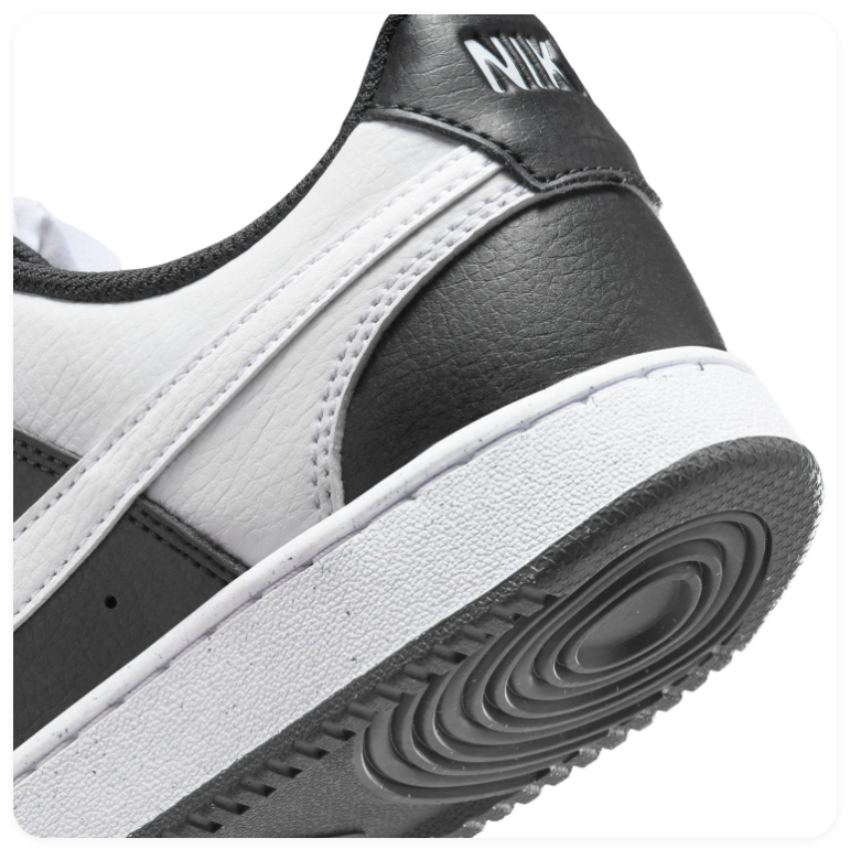 Nike Court Vision Low Sneakers – Black & White