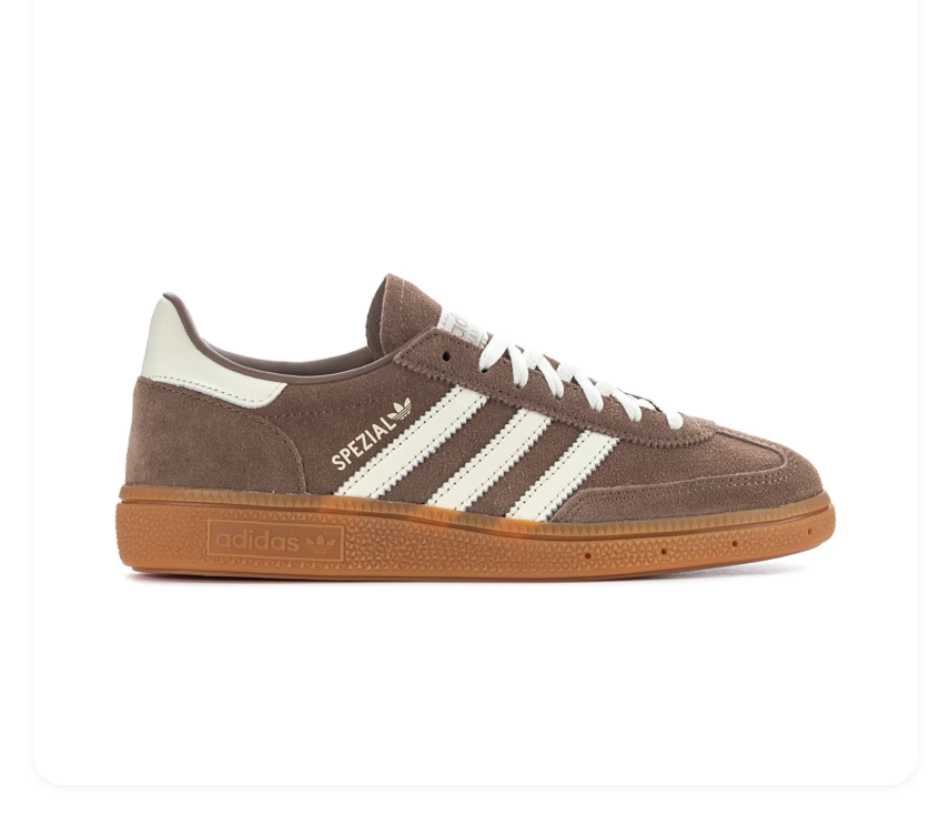 Adidas Spezial Sneakers – Taupe & Cream with Gum-Colored Sole