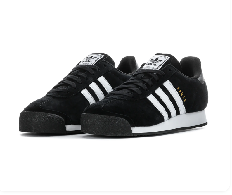 Adidas Samoa Low-Top Sneakers - Black & White