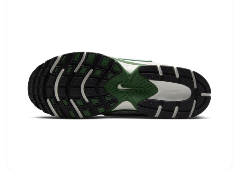 Nike Sneakers – Taupe & White with Green Accents